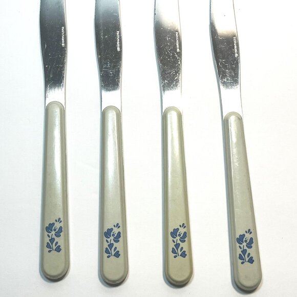 Pfaltzgraff Yorktowne Lot of 4 Dinner Knives 9" - Picture 1 of 4